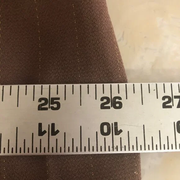 NWOT Jessica London 2 PC Brown Stripe Jacket Dress Suit Women's 22W Ruffle Lined